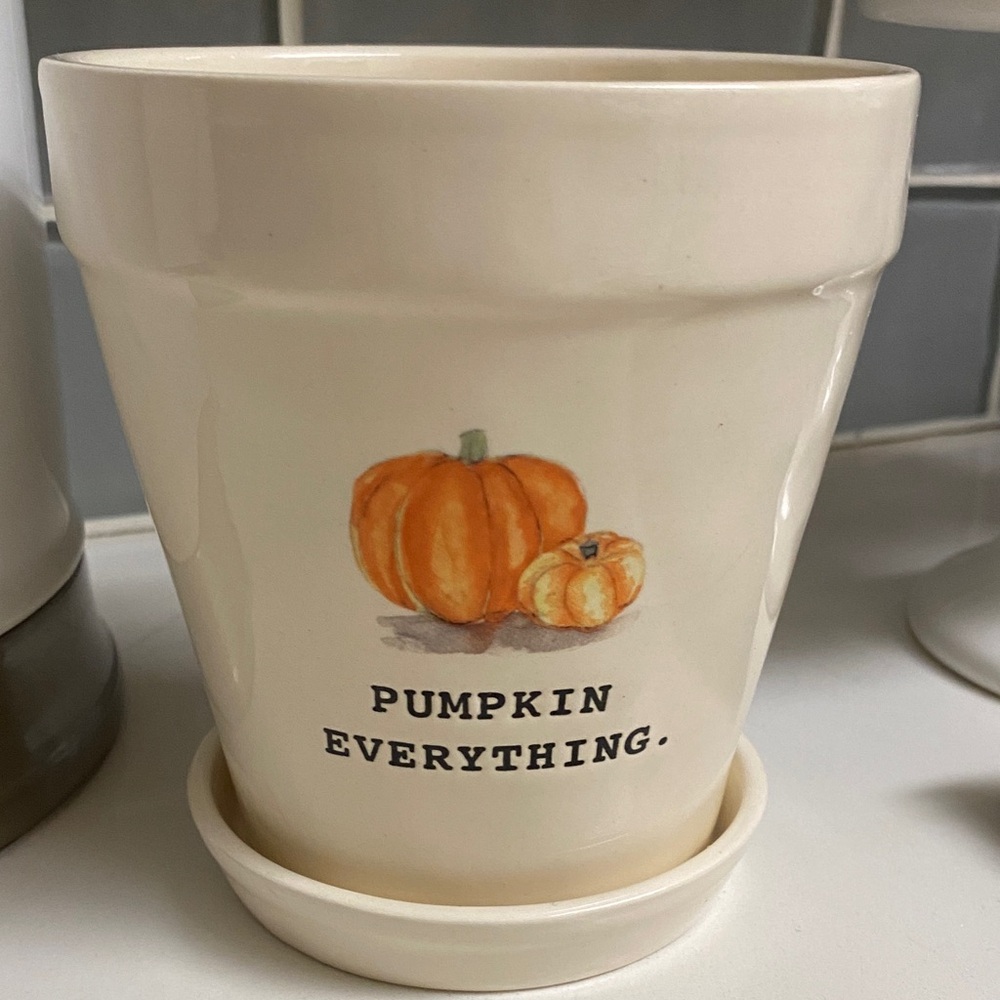 Rae Dunn White Pumpkin Everything Vase